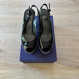 Stuart Weitzman JEAN Ale Washed Nappa Slingback Sandal- Size 7.5